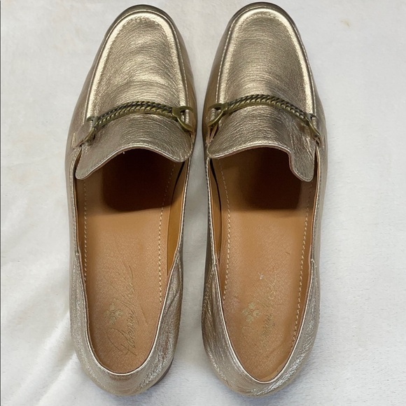 Patricia Nash Shimmering Gold Loafers - Picture 6 of 10